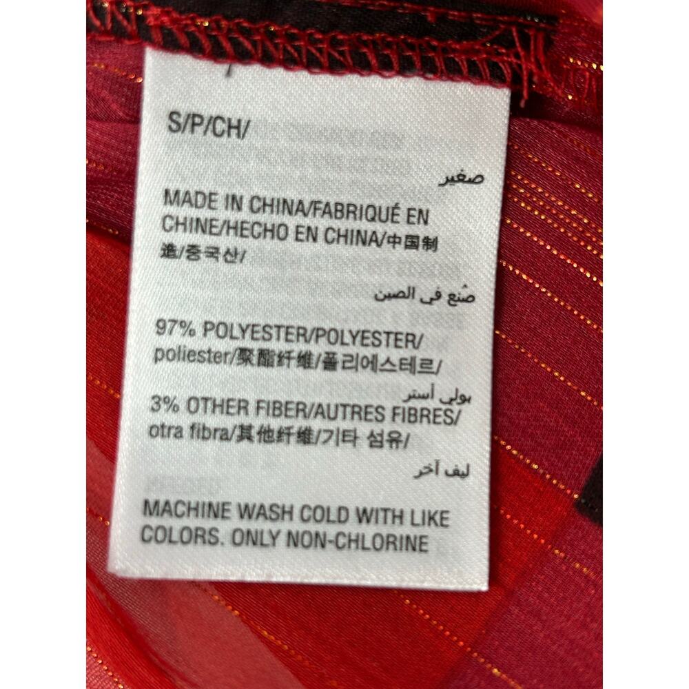 INC Top Blouse Women Small y2K Sheer Coquette Romantic Cocktail Party Retro - Picture 6 of 8